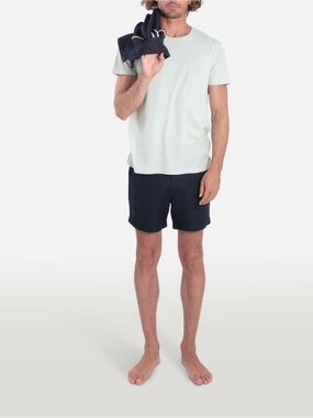 Mackeene Todd 01 Navy Tailored Drawstring Shorts Size XS